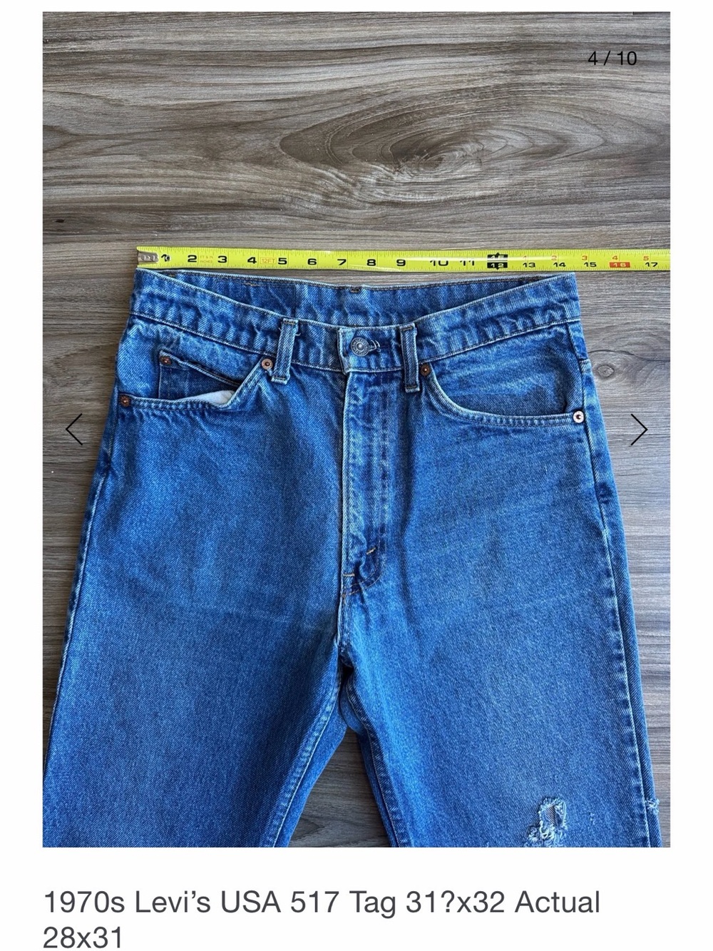 1970s Levi's USA 517 Tag 31?x32 actually more like 26/27
Vintage 517 - Picture 4 of 14